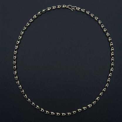 Whisper Link: Sterling Silver Oval Necklace（YS-20251111-15）