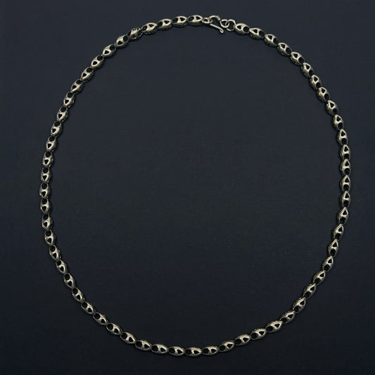 Whisper Link: Sterling Silver Oval Necklace（YS-20251111-15）