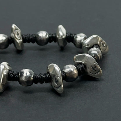 Wild Glow Sterling Silver Hammered Bracelet（YS-20251111-8）