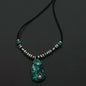 Ocean Shard Turquoise Sterling Silver Necklace（YS-20251111-16）