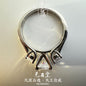 One Carat Round Moissanite Ring