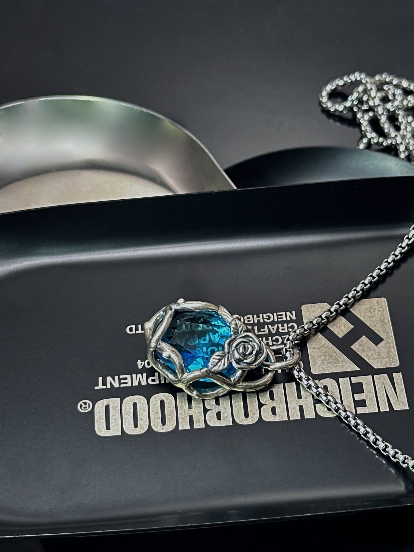 925 Sterling Silver Thorn Rose Pendant Necklace | Delicate Unisex Couple Design（YS-20250926-2）