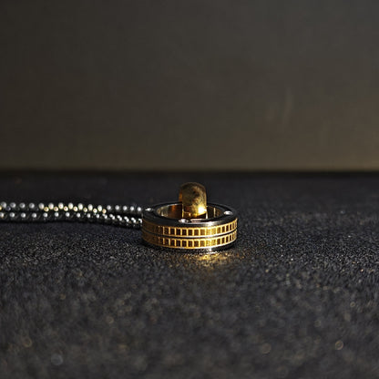 Korean Minimalist 316 Stainless Steel Pendant Necklace | Unisex Original Design, 65cm Chain（GS-20250912-2）