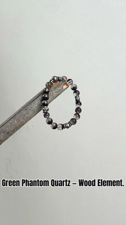 Green Phantom Quartz Energy Bracelet · 925 Silver(YS-20251203-17）