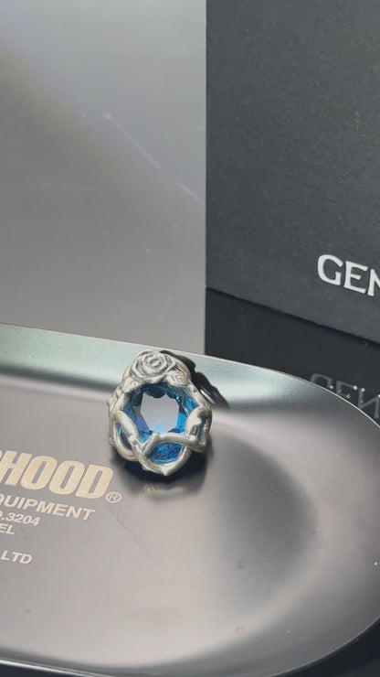 925 Sterling Silver Thorn Rose Pendant Necklace | Delicate Unisex Couple Design（YS-20250926-2）