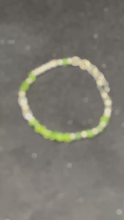 August Glow: Peridot & Sterling Silver Chain（YS-20251111-2）