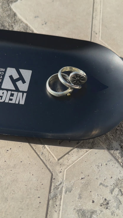 Eternal Bloom Sterling Silver Etched Ring（YS-20251111-14）